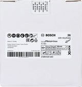 Bosch Professional X-LOCK Fibre Disc R780 - Best for Metal + Inox, 125 x 22.23 mm, G36