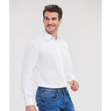 Russell Collection Long Sleeve Polycotton Easycare Poplin Shirt