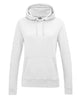 Awdis Just Hoods Women's College Hoodie - Arctic White