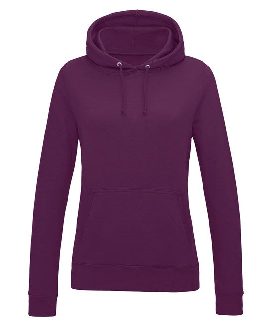 Awdis Just Hoods Women's College Hoodie - Plum