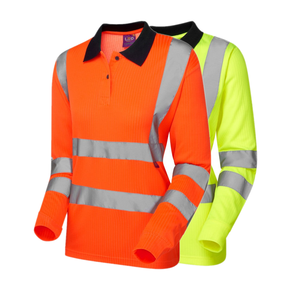 Leo Workwear BEAFORD Leo EcoViz Comfort Womens Sleeved Polo Shirt