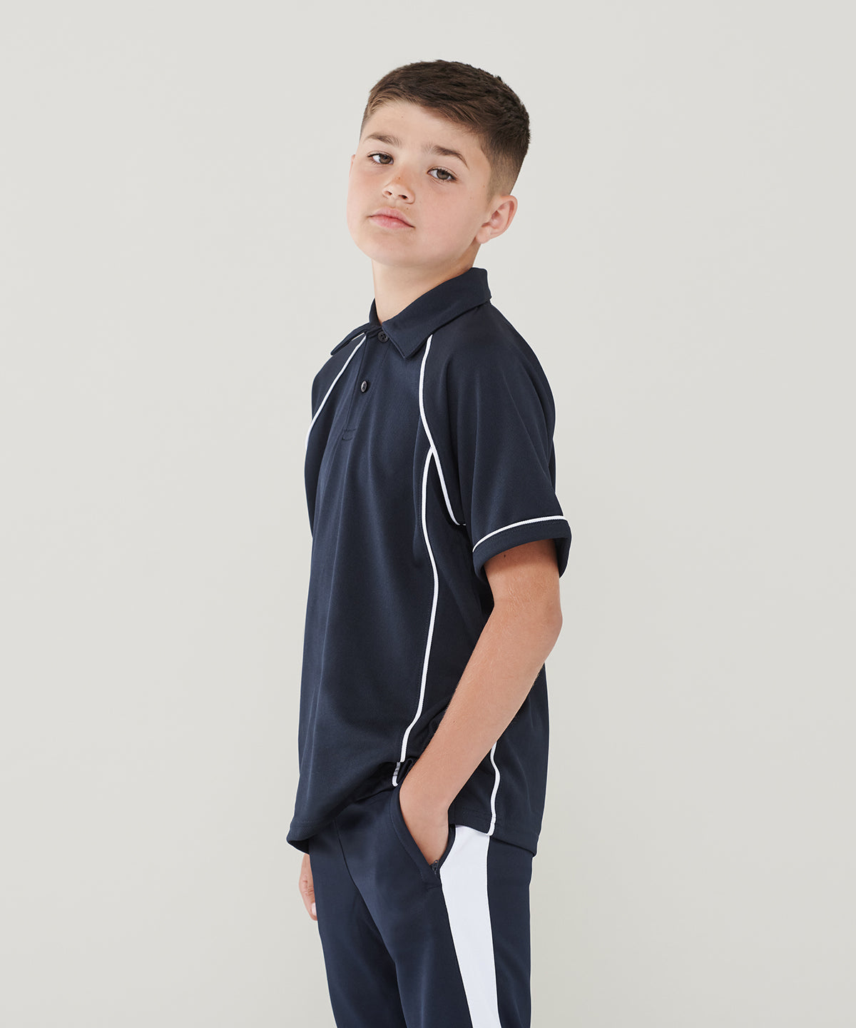 Finden & Hales Kids Piped Performance Polo