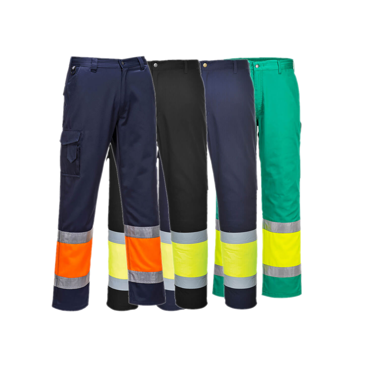 Portwest Hi-Vis Lightweight Contrast Class 1 Service Trousers