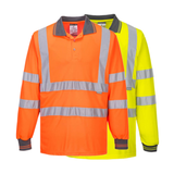 Portwest Hi-Vis Long Sleeved Polo