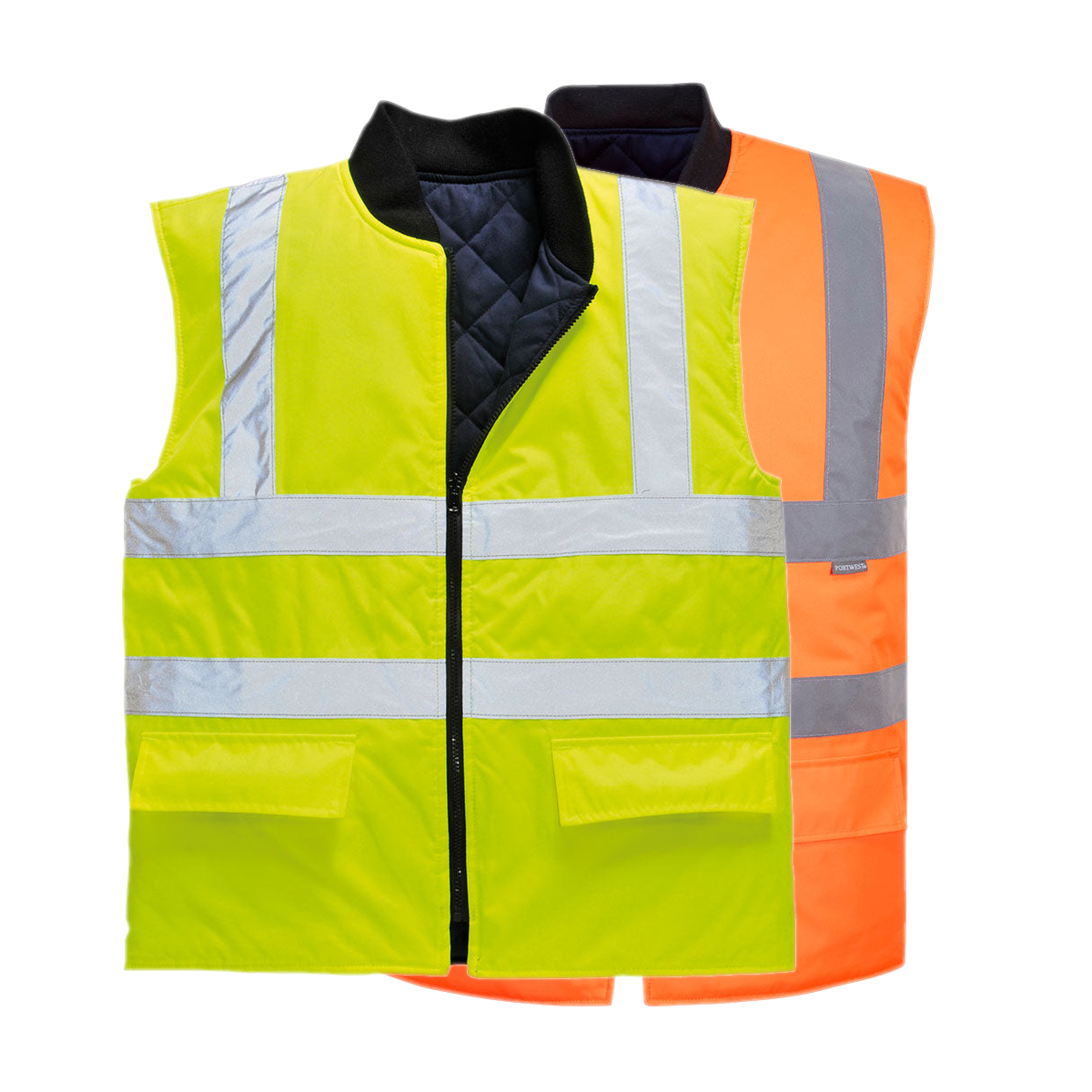 Portwest Hi-Vis Reversible Bodywarmer