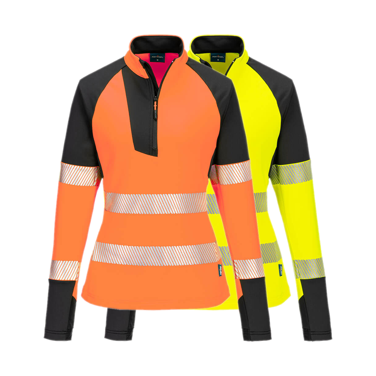 Portwest PW3 Hi-Vis Women's 1/4 Zip Sweatshirt