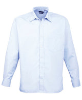 Premier Long Sleeve Poplin Shirt - Light Blue