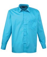 Premier Long Sleeve Poplin Shirt - Turquoise