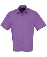 Premier Short Sleeve Poplin Shirt - Rich Violet