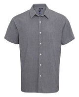 Premier Microcheck (Gingham) Short Sleeve Cotton Shirt