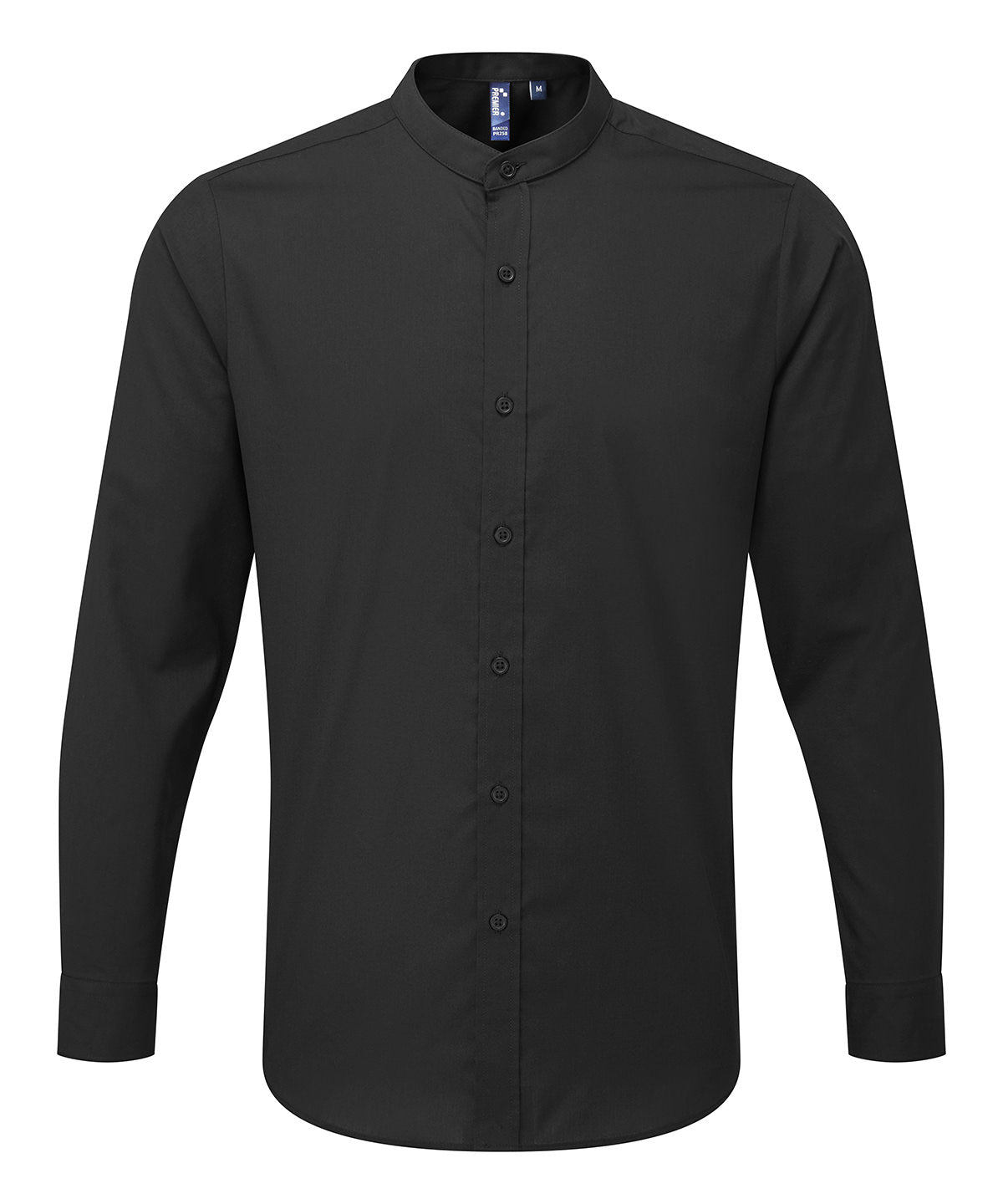 Premier Banded Collar Grandad Long Sleeve Shirt