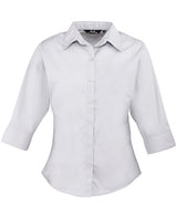 Premier Women's ¾ Sleeve Poplin Blouse