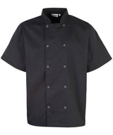 Premier Studded Front Short Sleeve Chef's Jacket