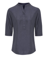 Premier Verbena 'Linen Look' Button-Up Beauty Tunic