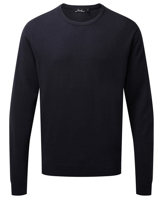 Premier Crew Neck Cotton-Rich Knitted Sweater