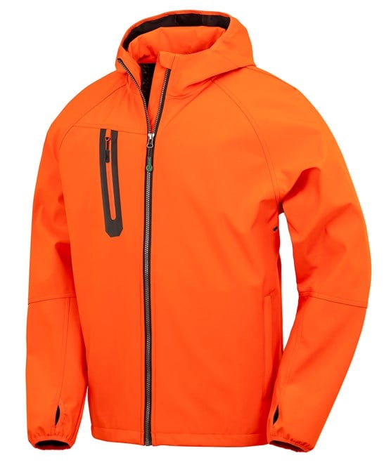 Result Recycled R909X 3-Layer Recycled Printable Casual Hooded Softshell
