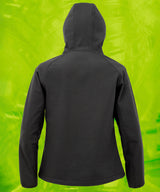 Result Genuine Recycled Women's Recycled 3-Layer Printable Hooded Softshell