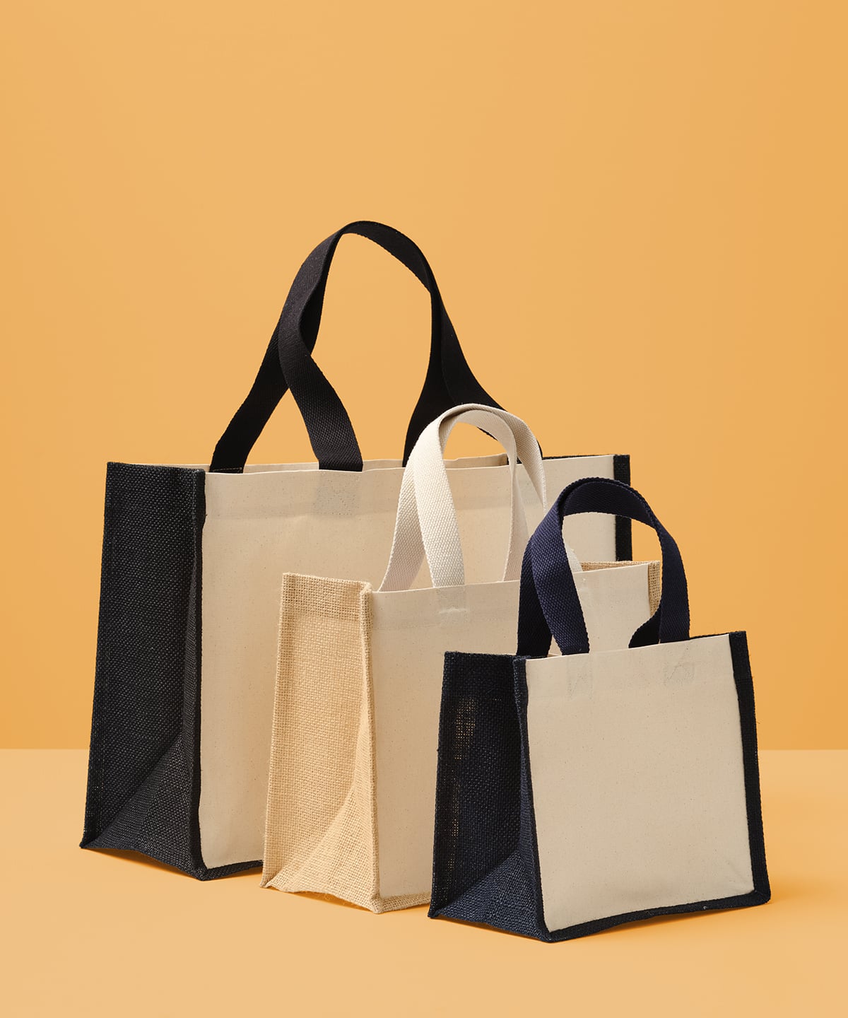 Nutshell® RL201 Jute Canvas Panel Shopper