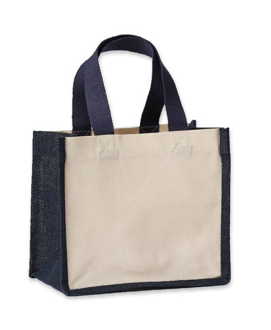 Nutshell® RL201 Jute Canvas Panel Shopper