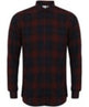 Sf Brushed Check Casual Shirt With Button-Down Collar