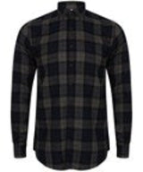 Sf Brushed Check Casual Shirt With Button-Down Collar