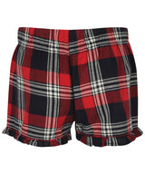 Sf Women's Tartan Frill Shorts