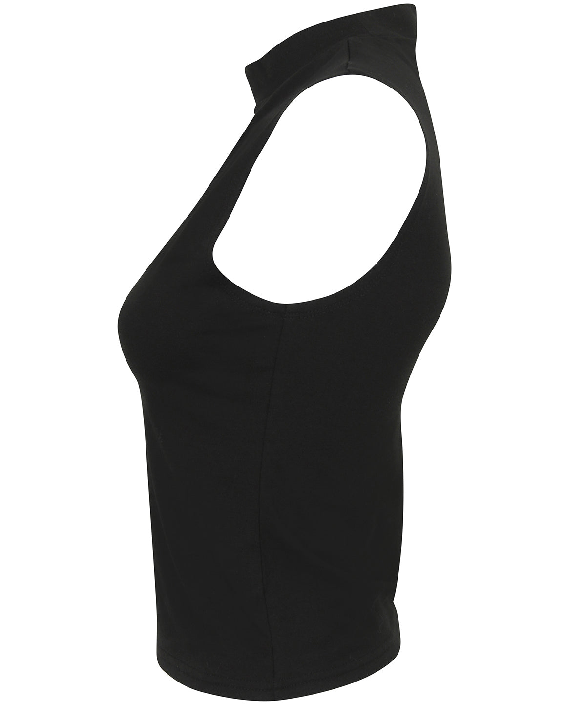 Sf Women's High Neck Crop Vest