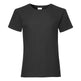 Fruit Of The Loom Girls Valueweight T - Black