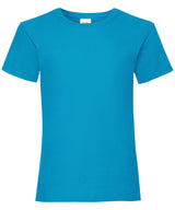 Fruit Of The Loom Girls Valueweight T - Azure Blue