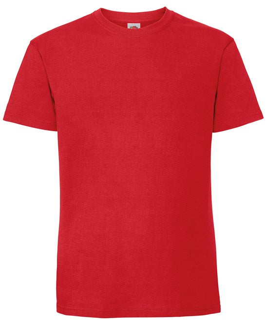 Fruit Of The Loom Iconic 195 Ringspun Premium T - Red