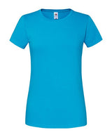 Fruit Of The Loom Women's Iconic 195 Ringspun Premium T-Shirt - Azure Blue