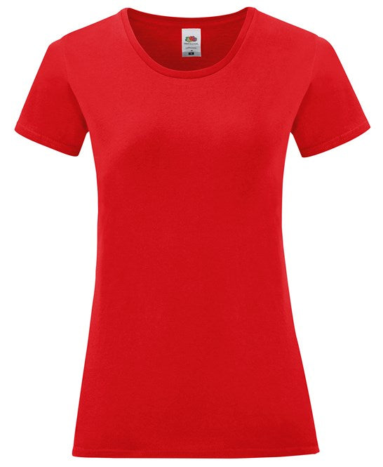 Fruit Of The Loom Women's Iconic T - Red