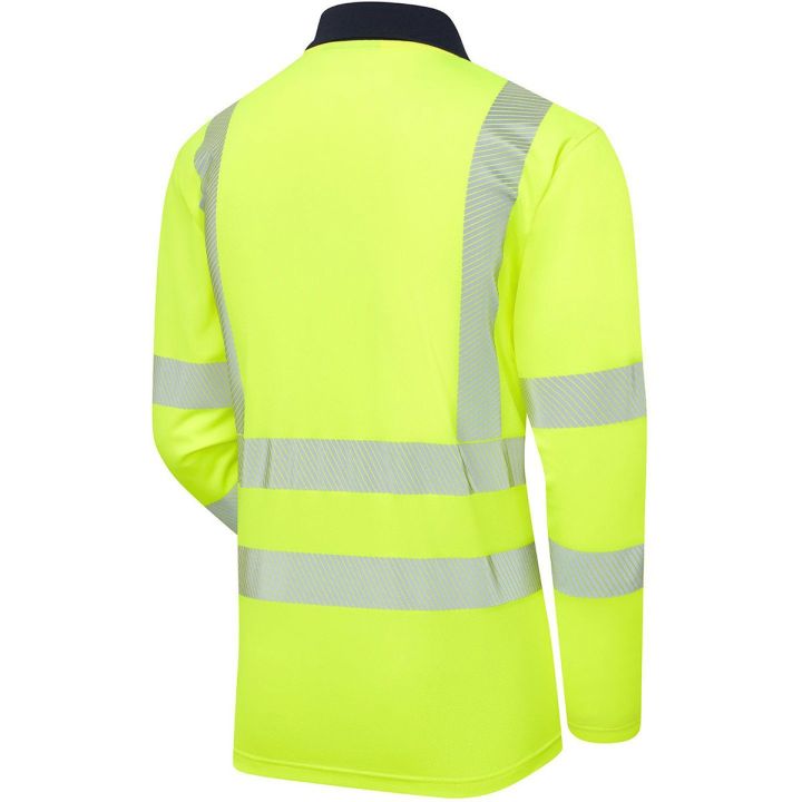 Supertouch Hi-Vis Eco Coolmax Long Sleeve Polo