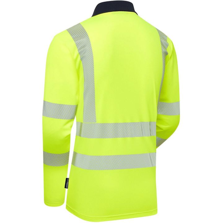 Supertouch Hi-Vis Eco Coolmax Long Sleeve Polo