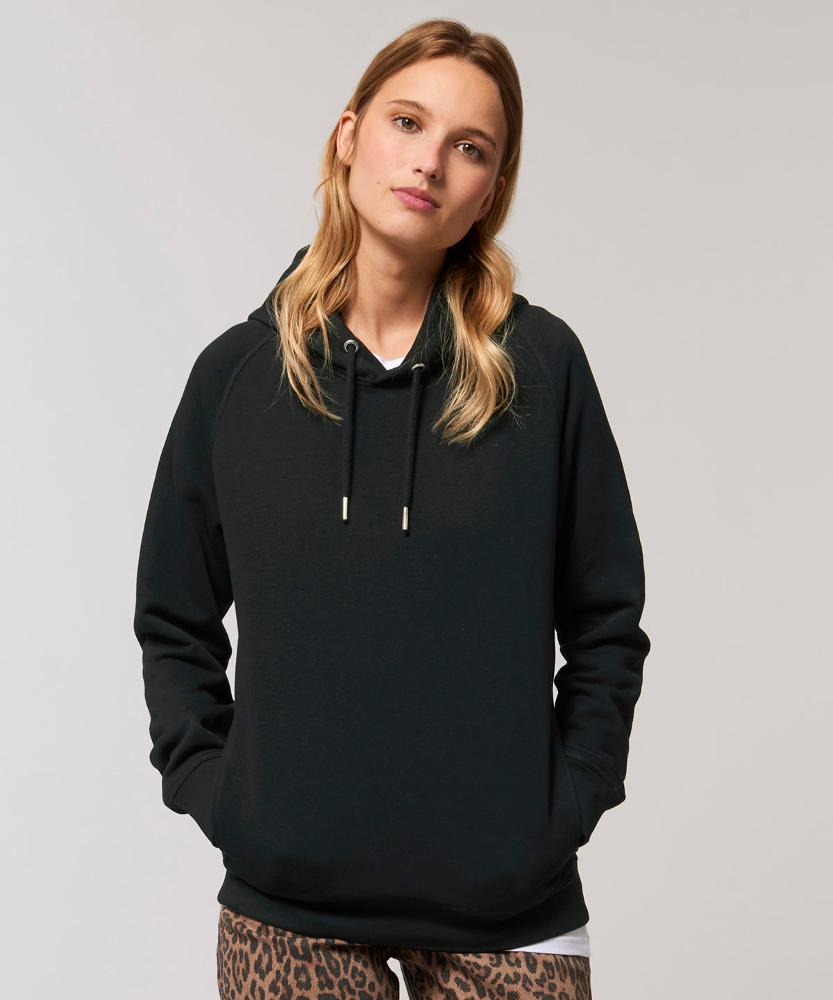 Stanley/Stella Sider Unisex Side Pocket Hoodie  (Stsu824) - Black