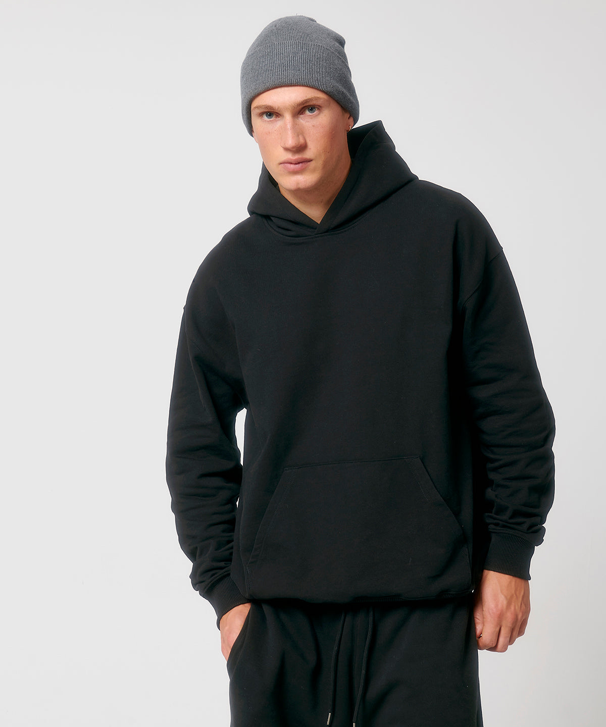 Stanley/Stella Unisex Cooper Dry Hoodie Sweatshirt (Stsu797) - Black