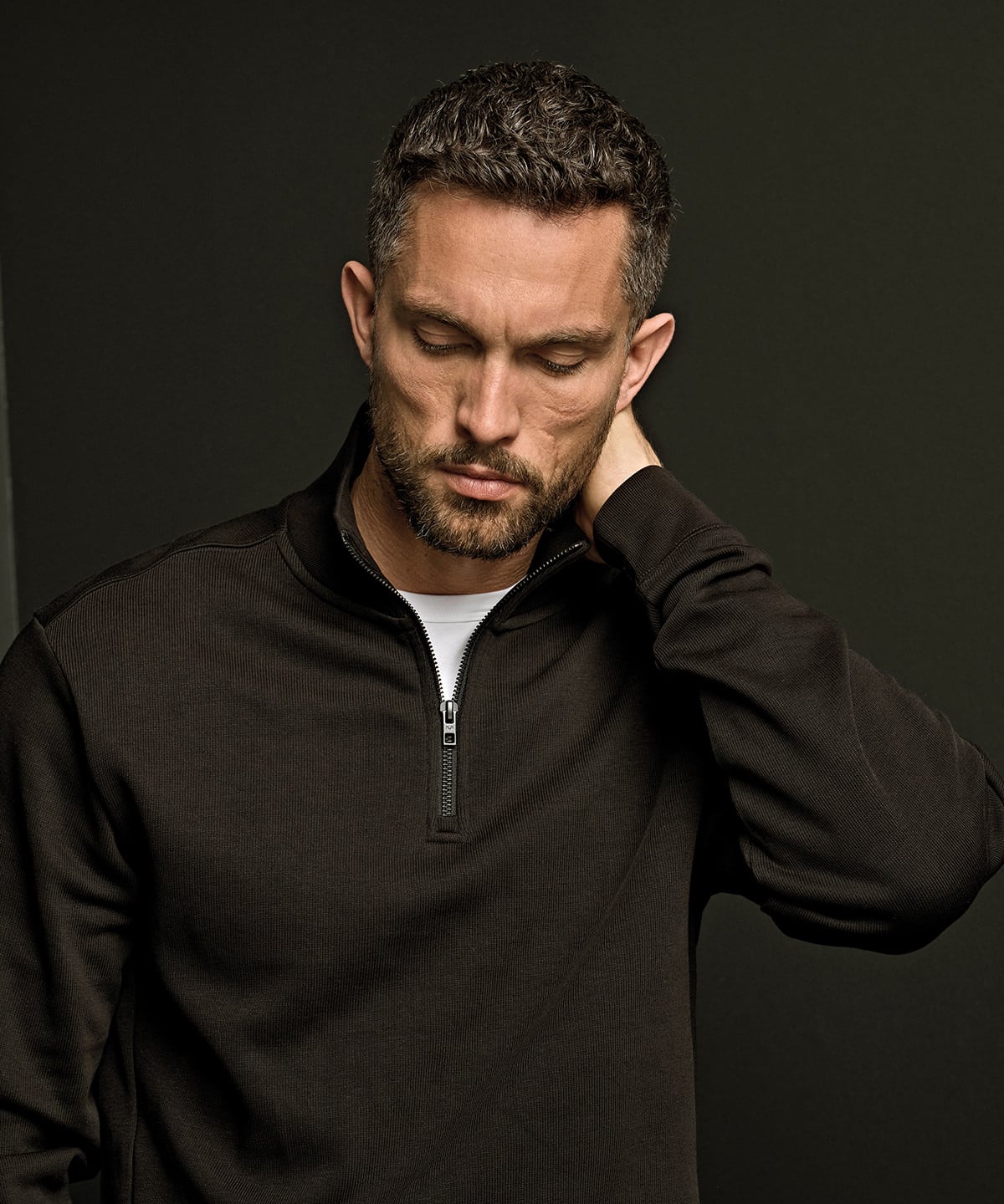Tee Jays TJ058 Ribbed Interlock Half-Zip (5506)