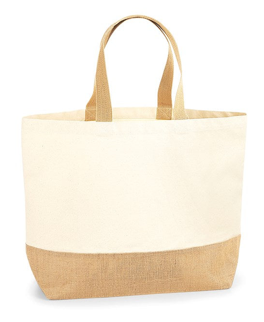 Westford Mill Jute Base Canvas Tote Xl