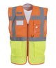 Yoko Hi-Vis Top Cool Open-Mesh Executive Waistcoat