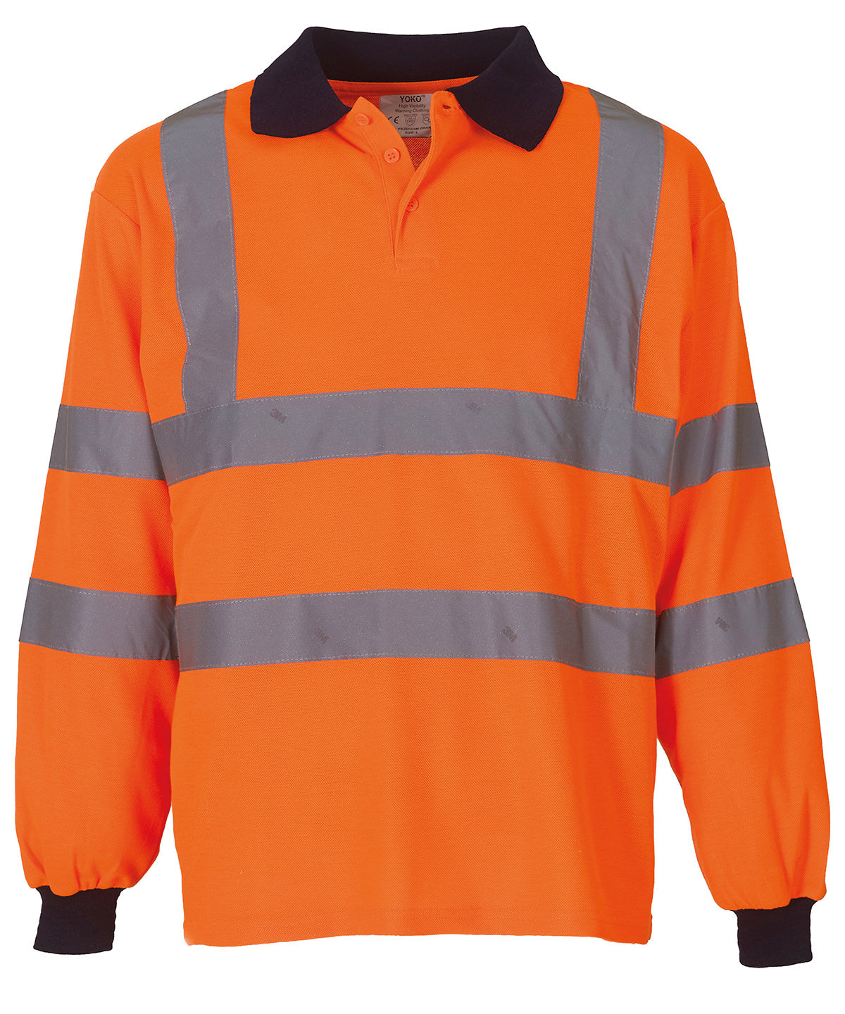 Yoko Hi-Vis Long Sleeve Polo