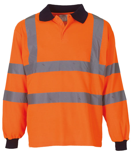 Yoko Hi-Vis Long Sleeve Polo