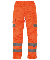 Yoko Hi-Vis Polycotton Cargo Trousers With Kneepad Pockets