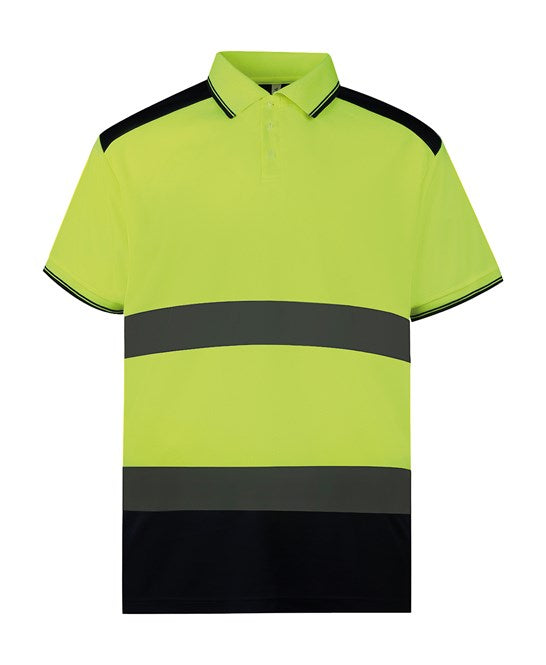 Yoko Hi-Vis Two-Tone Polo Shirt