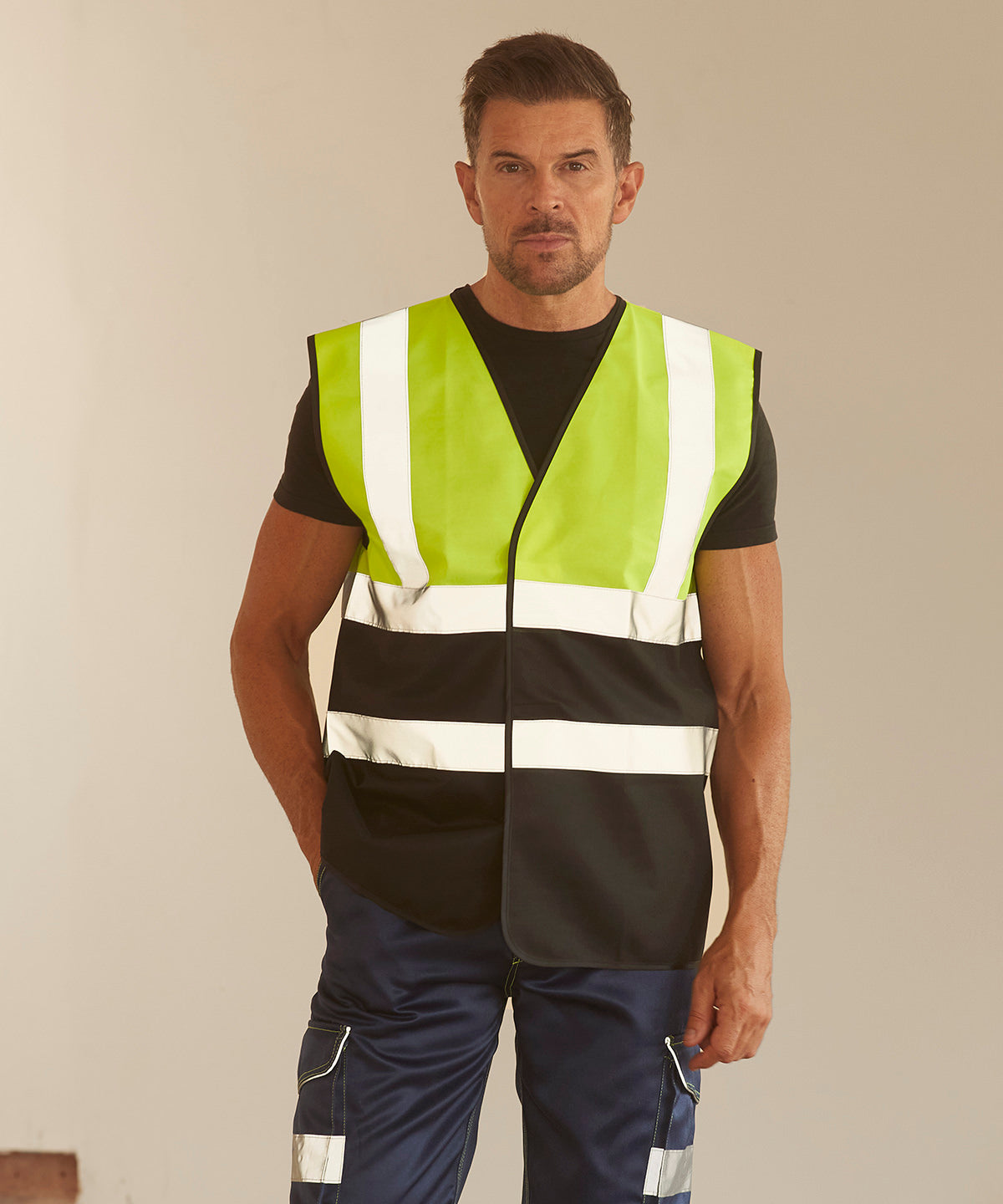 Yoko Hi-Vis Two-Tone Waistcoat