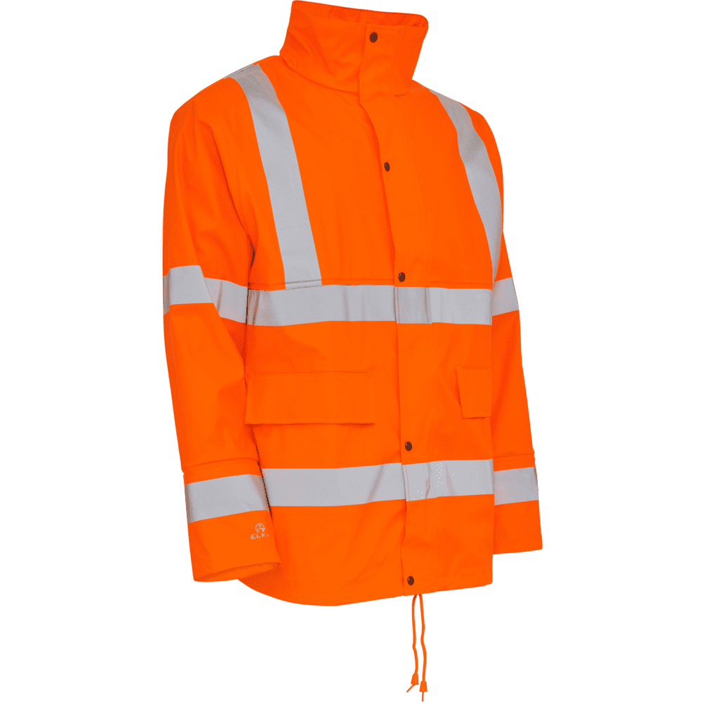 ELKA Dry Zone Visible Jacket 026300R #colour_hi-vis-orange