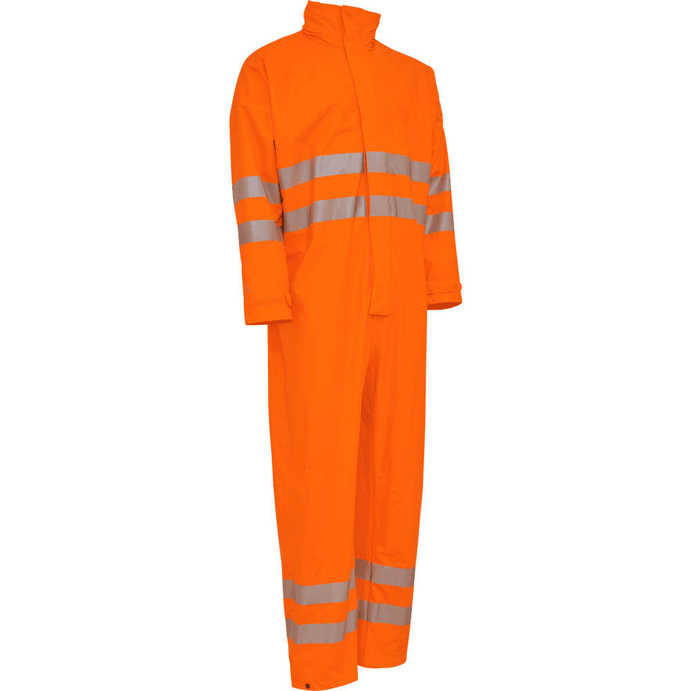 ELKA Dry Zone Visible Coverall 028003R #colour_hi-vis-orange