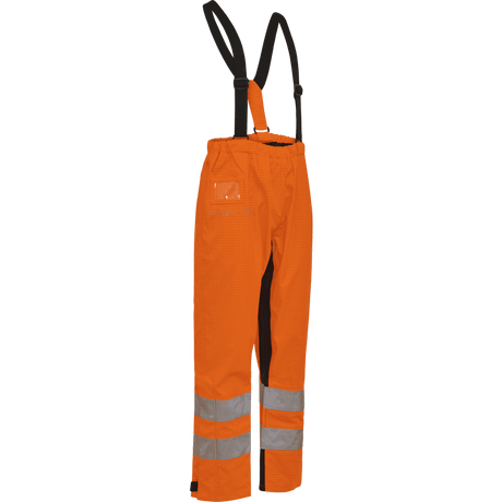 ELKA Securetech Multinorm Electric Arc Waist Trousers 082460R #colour_hi-vis-ora-navy