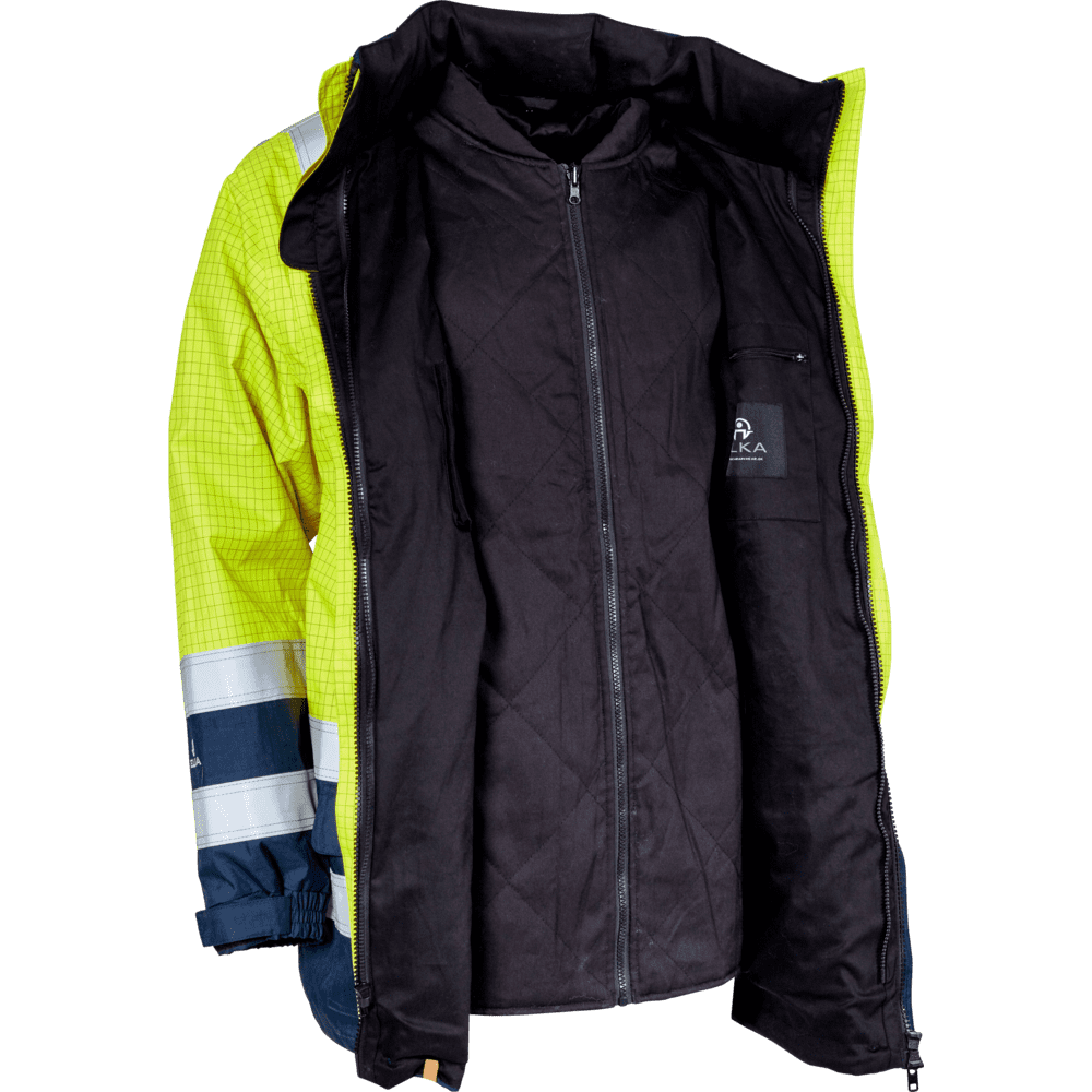 ELKA Securetech Multinorm Jacket 086150R #colour_hi-vis-yell-navy