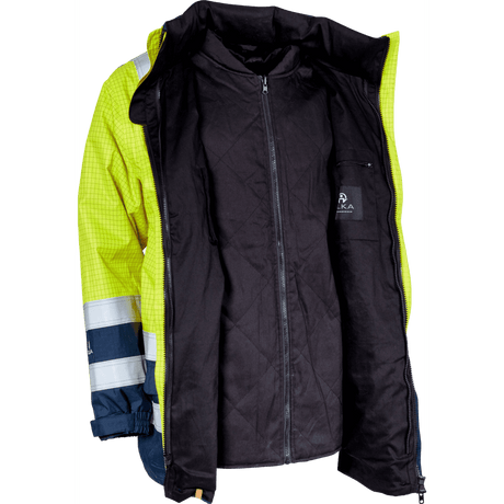 ELKA Securetech Multinorm Jacket 086150R #colour_hi-vis-yell-navy