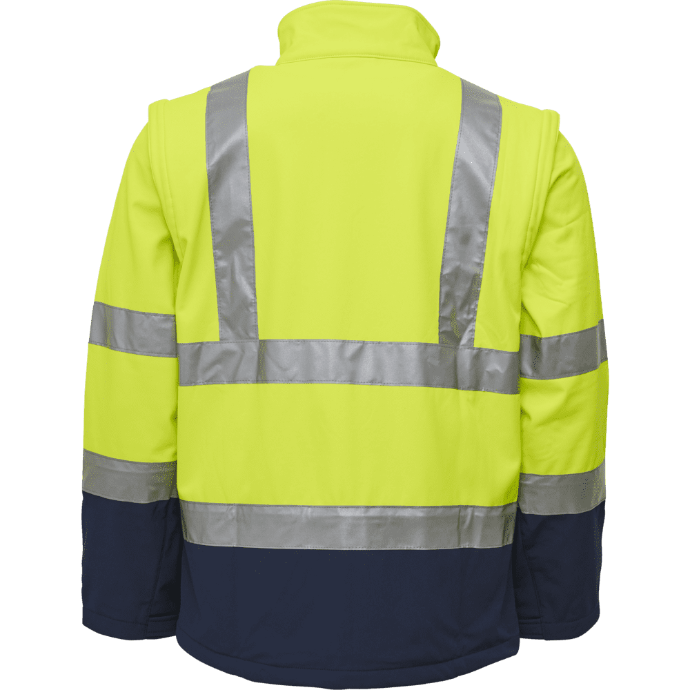 ELKA Visible Xtreme Softshell Jacket 086500R #colour_hi-vis-yell-navy